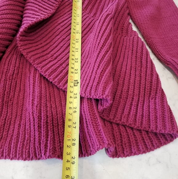 🧥 KNITTED WATERFALL LAPEL OPEN CARDIGAN - Picture 11 of 12